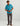 Huk men's Kona Button-Down in Aqua Haze, breathable short-sleeve button-down fishing shirt, back view