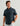 Huk men's Kona Button-Down in Cross Dye Stripe Sea Storm, quick-drying short-sleeve button-down fishing shirt, front view
