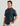 Huk men's Kona Button-Down in Cross Dye Stripe Sea Storm, quick-drying short-sleeve button-down fishing shirt, front view, alternate angle