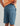 Huk men's Next Level 10.5-inch Short in Stormy Blue, moisture-wicking fishing shorts, fabric and stitching close-up