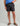 Huk men's KC Pursuit Volley Swim Short in Sea Storm Americana, quick-drying fishing shorts, studio product photo, closer crop