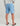 Huk men's A1A Pro Short in Blue Shadow, moisture-wicking fishing shorts, fabric and stitching close-up