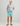 Huk men's Airweight Short in Marine Blue, quick-drying fishing shorts, back view