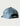 Blue baseball cap with perforated vents throughout, snapback closure, and curved bill, shown from back three-quarter view.