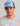 Huk men's Embroidered 110 Trucker Hat in Cerulean, moisture-wicking mesh-back trucker hat, front view, alternate angle