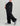 Huk men's Storm Pant 2.0 in Black, rain jacket, front view, alternate angle