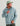 Huk men's Storm Jacket 2.0 in Blue Shadow Camo, rain jacket, front view, additional angle