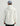 White hooded jacket with long sleeves, shown from back view on model wearing blue cap and dark pants.