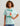 Huk women's Parrot Breeze Oversized Tee in Heron Blue, short-sleeve fishing t-shirt, front view, alternate angle