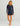Huk women's Pursuit Cover-Up Dress in Naval Academy, front view, alternate angle