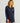 Huk women's Pursuit Cover-Up Dress in Naval Academy, front view