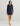 Huk women's Pursuit Cover-Up Dress in Naval Academy, front view, closer crop