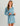 Huk women's Pursuit Cover-Up Dress in Blue Shadow, stretch dress, front view