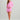 Huk women's Pursuit Cover-Up Dress in Bright Pink, moisture-wicking dress, back view