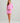 Huk women's Pursuit Cover-Up Dress in Bright Pink, moisture-wicking dress, back view