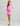 Huk women's Pursuit Cover-Up Dress in Bright Pink, moisture-wicking dress, back view