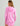 Huk women's Pursuit Cover-Up Dress in Bright Pink, stretch dress, side view
