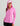 Huk women's Icon Performance Hoodie in Bright Pink, quick-drying long-sleeve fishing hoodie, front view, alternate angle