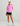 Huk women's Icon Performance Hoodie in Bright Pink, breathable long-sleeve fishing hoodie, back view