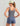 Huk women's Bayside Tank in Anchor Heather, 4-way stretch fishing tank top, back view