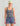 Huk women's Bayside Tank in Anchor Heather, 4-way stretch fishing tank top, front view