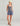 Huk women's Bayside Tank in Anchor Heather, 4-way stretch fishing tank top, front view, alternate angle