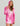 Huk women's Pursuit Cover-Up Dress in Oleander Ombre, stretch dress, front view, alternate angle