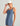 Huk women's Sandbar Dress in Vintage Indigo, stretch dress, front view, additional angle