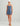Huk women's Sandbar Dress in Vintage Indigo, moisture-wicking dress, back view