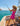 Huk women's Sandbar Dress in Fuchsia Splash, stretch dress, worn on the water