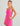 Huk women's Sandbar Dress in Fuchsia Splash, breathable dress, front view