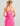 Huk women's Sandbar Dress in Fuchsia Splash, breathable dress, side view