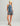 Huk women's Bayside Racerback Tank in Vintage Indigo Heather, 4-way stretch fishing tank top, back view