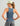 Huk women's Bayside Racerback Tank in Vintage Indigo Heather, 4-way stretch fishing tank top, side view