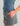 Huk women's Bayside Racerback Tank in Vintage Indigo Heather, 4-way stretch fishing tank top, fabric and stitching close-up