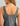 Huk women's Bayside Midi Dress in Anchor Heather, stretch dress, fabric and stitching close-up