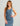 Huk women's Bayside Midi Dress in Vintage Indigo Heather, breathable dress, front view