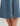 Huk women's Bayside Midi Dress in Vintage Indigo Heather, stretch dress, fabric and stitching close-up