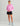 Huk women's Pursuit Maren Hoodie in Bright Pink, quick-drying long-sleeve fishing hoodie, back view