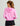 Huk women's Pursuit Maren Hoodie in Bright Pink, stretch long-sleeve fishing hoodie, side view