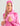 Huk women's Pursuit Maren Hoodie in Oleander Ombre, long-sleeve fishing hoodie, logo and branding detail