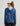 Huk women's America 250 Icon Performance Hoodie in Navy Stars, breathable long-sleeve fishing hoodie, back view