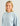 Huk women's Edisto Logo Terry Hoodie in Heron Blue, breathable long-sleeve fishing hoodie, fabric and stitching close-up