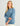 Huk women's Edisto Heritage Terry Crew in Blue Shadow, breathable fishing fleece, front view, alternate angle