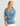 Huk women's Edisto Heritage Terry Crew in Blue Shadow, breathable fishing fleece, front view