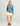 Huk women's Edisto Heritage Terry Crew in Blue Shadow, breathable fishing fleece, back view