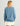 Huk women's Edisto Heritage Terry Crew in Blue Shadow, breathable fishing fleece, side view
