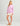 Huk women's Edisto Heritage Terry Crew in Oleander, breathable fishing fleece, back view