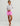 Huk women's Pursuit Volley Swim Short in Bright Pink, quick-drying fishing shorts, back view
