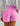 Huk women's Pursuit Volley Swim Short in Bright Pink, quick-drying fishing shorts, side profile view